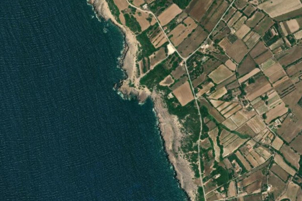 Satellitenbild der Umgebung von Canale dell'Ergiu