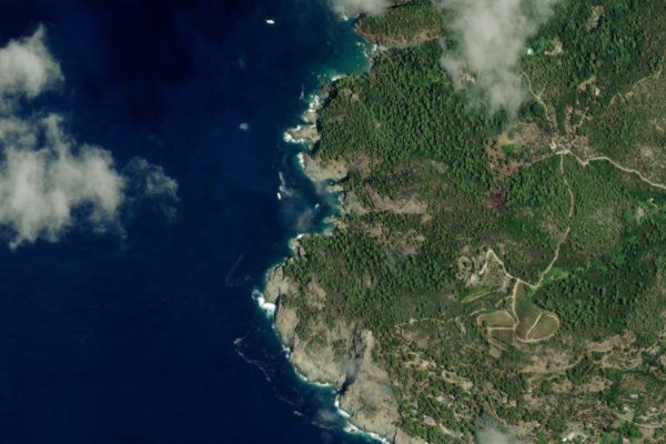 Satellitenbild der Umgebung von Rio della Lepre