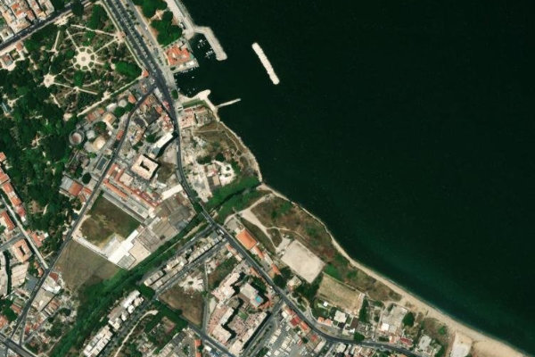 Satellitenbild der Umgebung von Fiume Oreto