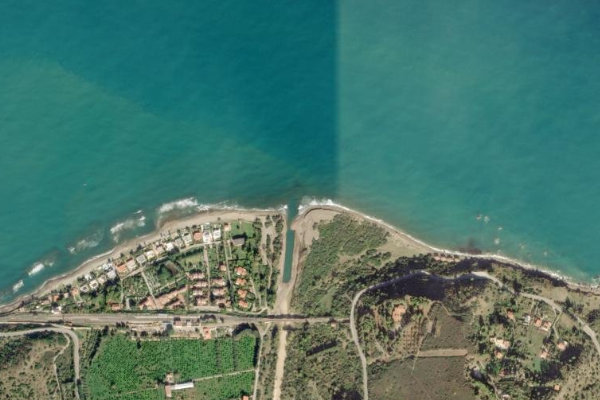 Satellitenbild der Umgebung von Fiume Pollina