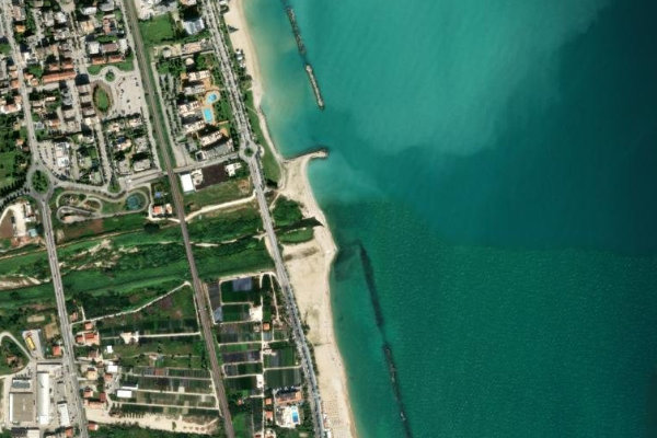 Satellitenbild der Umgebung von Tesino