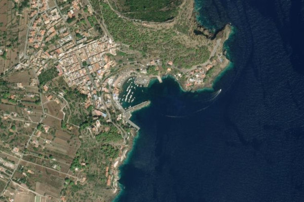 Satellitenbild der Umgebung von Ustica