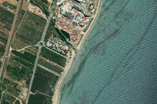 Satellitenbild der Umgebung von Riu de Xinxilla
