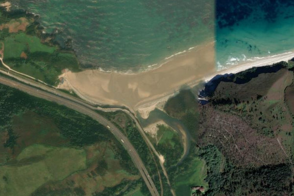 Satellitenbild der Umgebung von Río Bedón