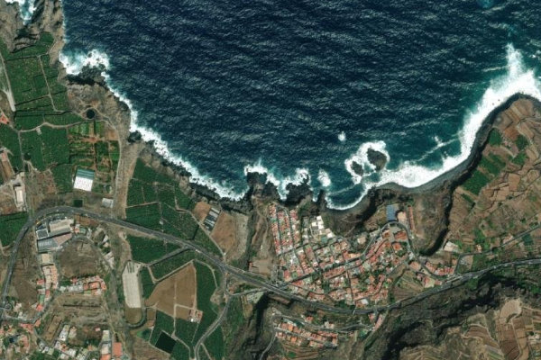 Satellitenbild der Umgebung von Charco de la Laja