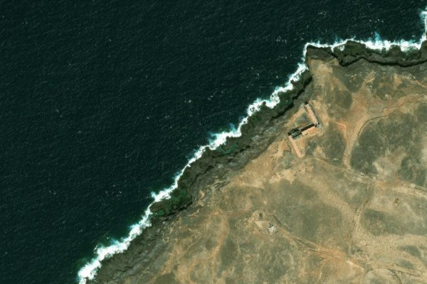 Satellitenbild der Umgebung von Laguna Azul