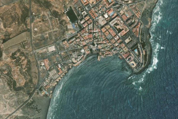 Satellitenbild der Umgebung von Playa de El Médano