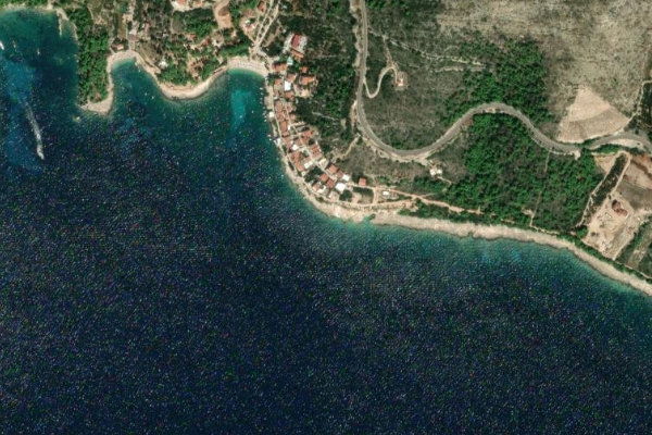 Satellitenbild der Umgebung von Milna