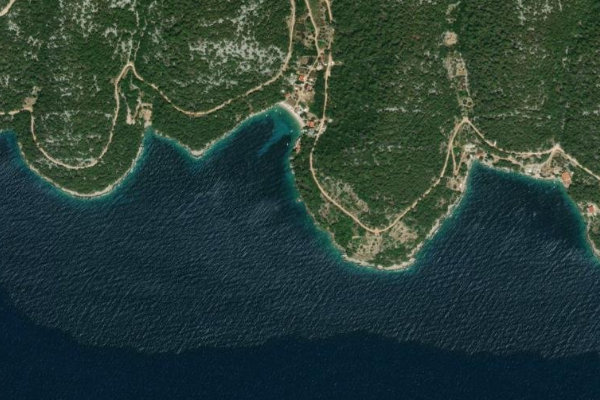 Satellitenbild der Umgebung von Skozanje