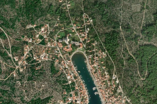 Satellitenbild der Umgebung von Vela Luka
