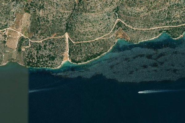 Satellitenbild der Umgebung von Lučica