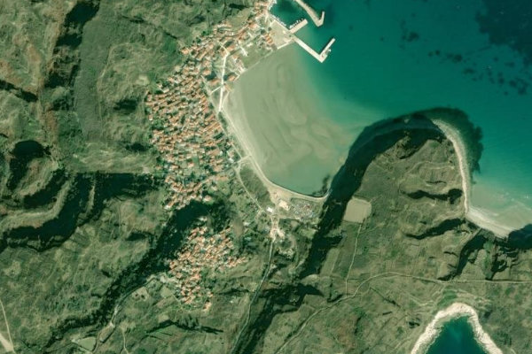 Satellitenbild der Umgebung von Susak