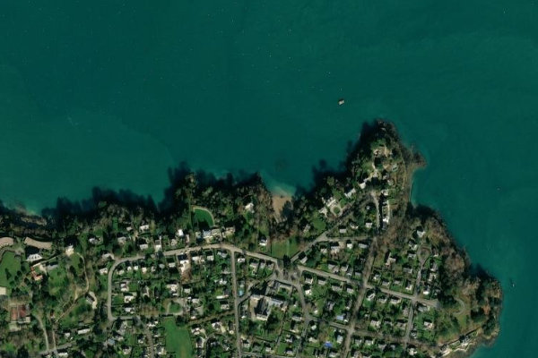 Satellitenbild der Umgebung von Plage de la Vicomté