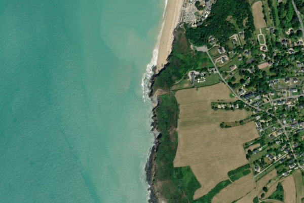 Satellitenbild der Umgebung von Pointe de Carolles