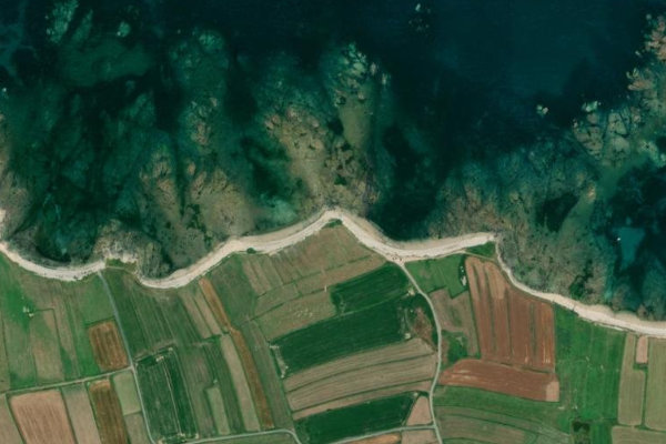 Satellitenbild der Umgebung von Pointe des Grouins