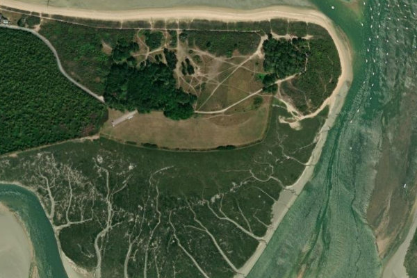 Satellitenbild der Umgebung von Pointe du Siège