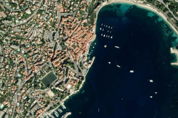 Satellitenbild der Umgebung von Port de la Santé