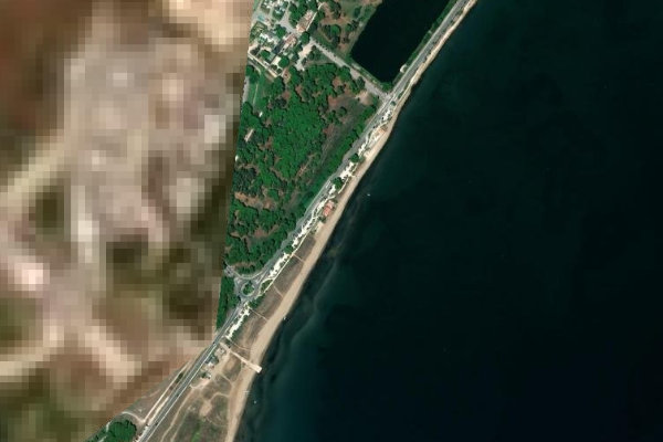 Satellitenbild der Umgebung von Plage du Ceinturon