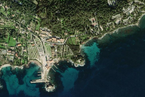 Satellitenbild der Umgebung von Pointe du Bouvet