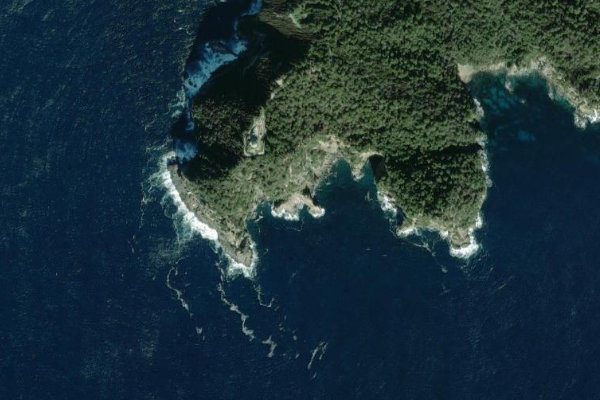 Satellitenbild der Umgebung von Pointe des Salis