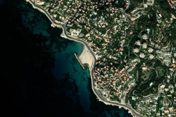 Satellitenbild der Umgebung von Plage du Prophète