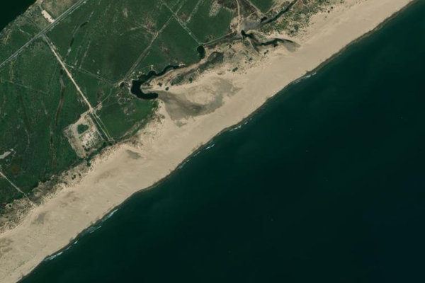 Satellitenbild der Umgebung von Plage Sérignan