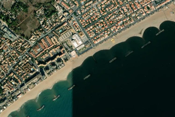 Satellitenbild der Umgebung von Archipel Plage