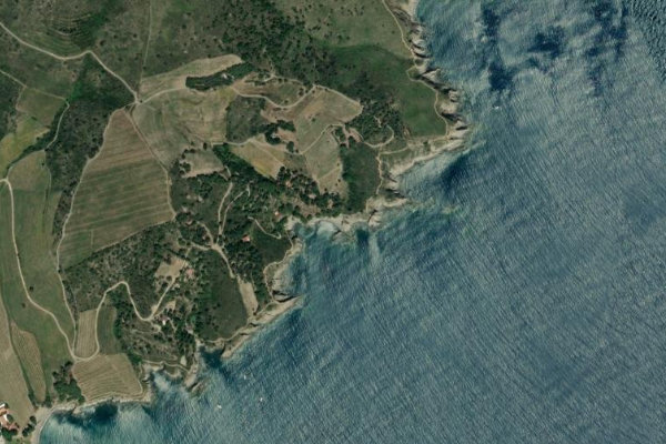 Satellitenbild der Umgebung von Plage Balanti