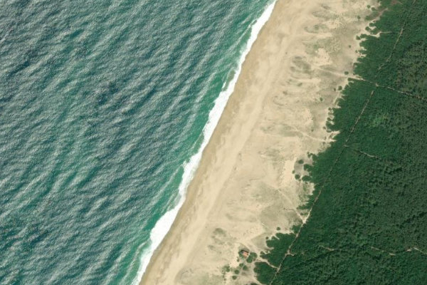 Satellitenbild der Umgebung von Labenne-Ocean