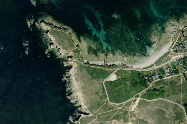 Satellitenbild der Umgebung von Plage du Fozo