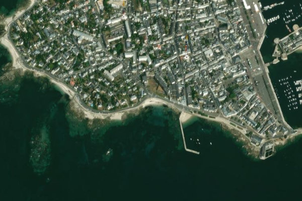 Satellitenbild der Umgebung von Plage Rödel