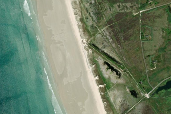 Satellitenbild der Umgebung von Plage de Kermabec
