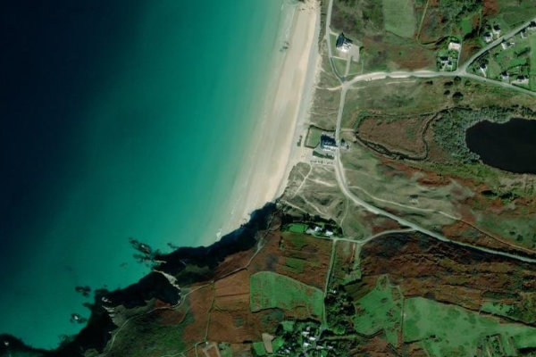 Satellitenbild der Umgebung von Plage des Trépassés