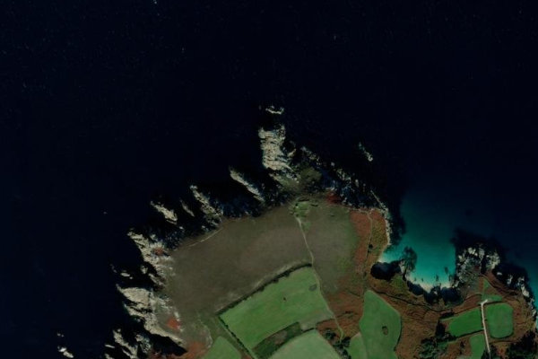 Satellitenbild der Umgebung von Pointe de Luguénez
