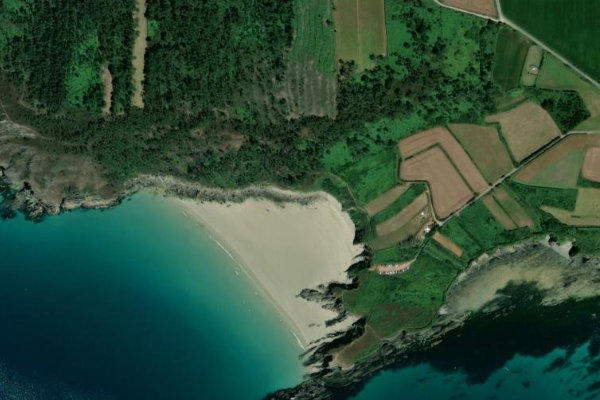 Satellitenbild der Umgebung von Trez Bihan