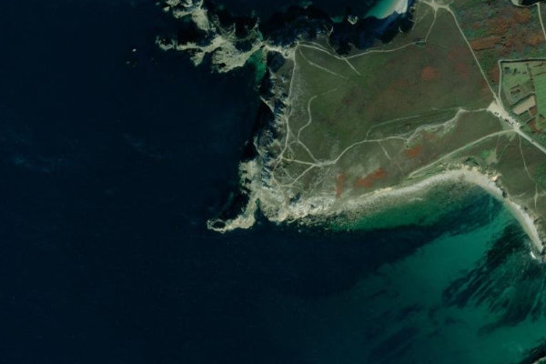 Satellitenbild der Umgebung von Pointe de Dinan