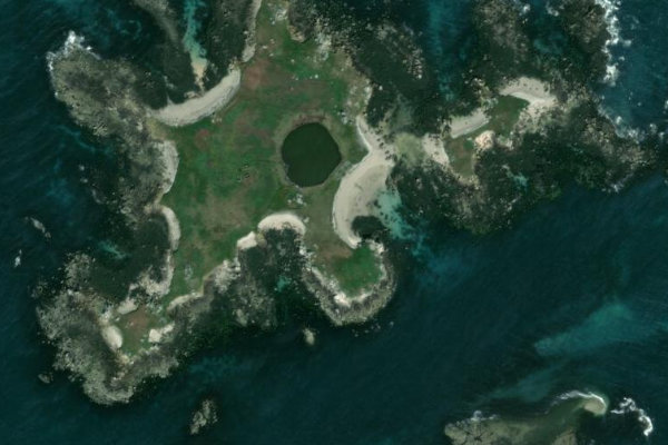 Satellitenbild der Umgebung von Beg ar Roc'h Vran