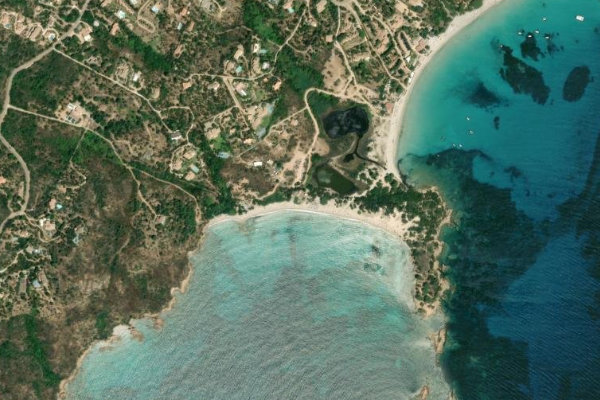 Satellitenbild der Umgebung von Asciaghju