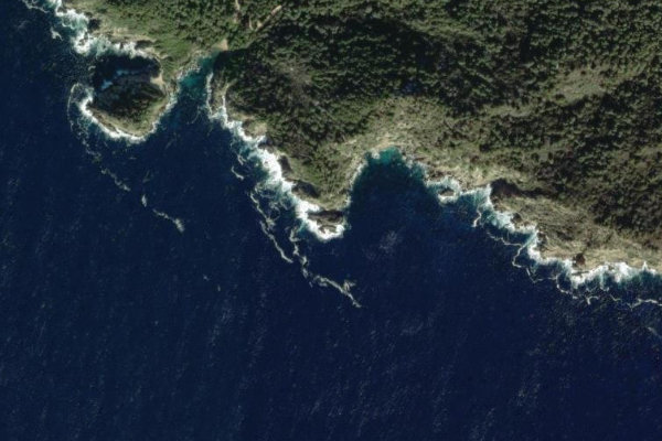 Satellitenbild der Umgebung von Pointe du Tamaris
