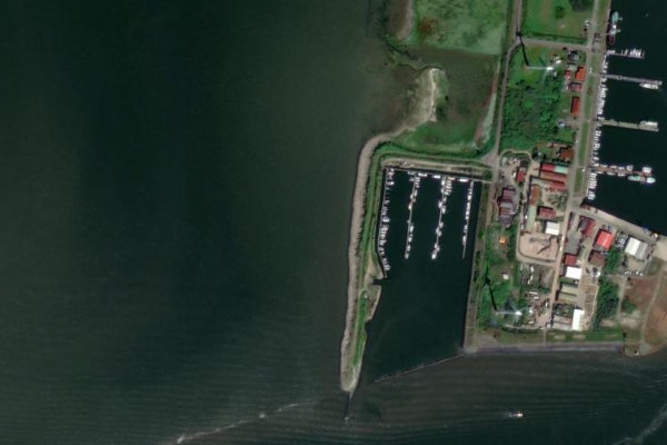 Satellitenbild der Umgebung von Borkum Reede