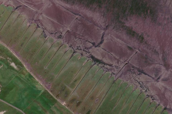 Satellitenbild der Umgebung von Archsum