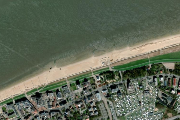 Satellitenbild der Umgebung von Duhnen