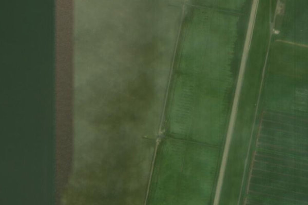 Satellitenbild der Umgebung von Hamwehrumer Altendeich