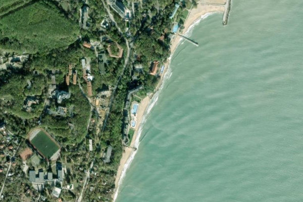 Satellitenbild der Umgebung von Riviera