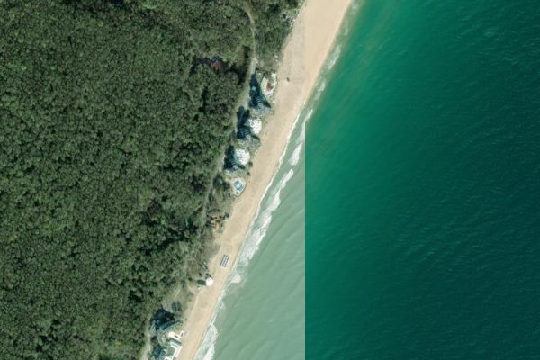 Satellitenbild der Umgebung von Albena