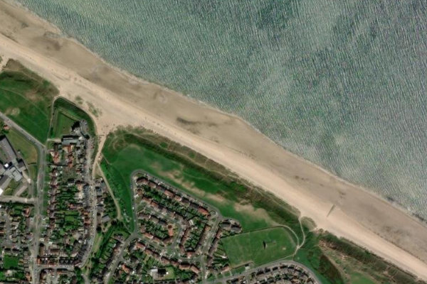Satellitenbild der Umgebung von Marske Sands