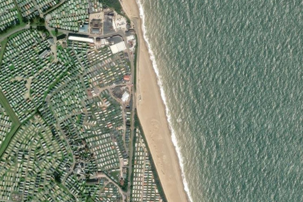Satellitenbild der Umgebung von Ingoldmells Beach