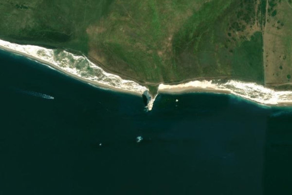 Satellitenbild der Umgebung von Bat's Head
