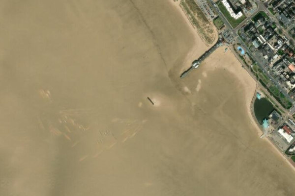 Satellitenbild der Umgebung von St Annes Pier Jetty