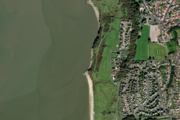 Satellitenbild der Umgebung von Heysham Head